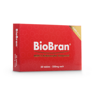 BioBran 250 MGN-3 50 tablets box packaging