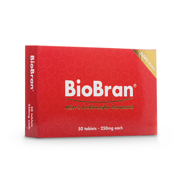 BioBran 250 MGN-3 50 tablets box packaging