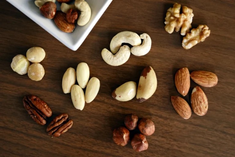 Mixed whole nuts, nuts brain food concept