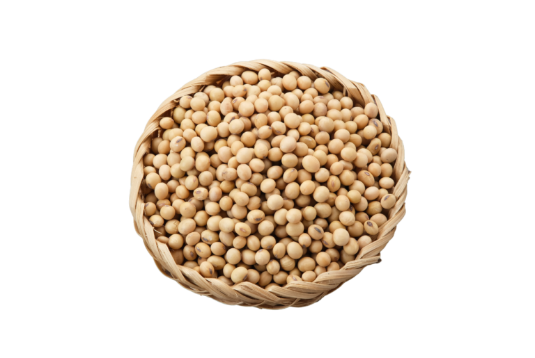 Soy beans in basket