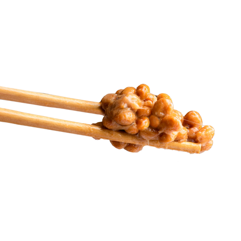Natto on chopsticks